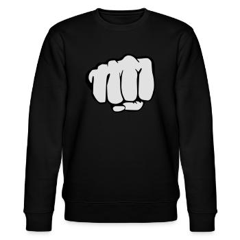 Faust - Stanley/Stella Unisex Bio-Sweatshirt CHANGER  - Schwarz - Vorne - Nik (191cm) & Marisol (170cm)