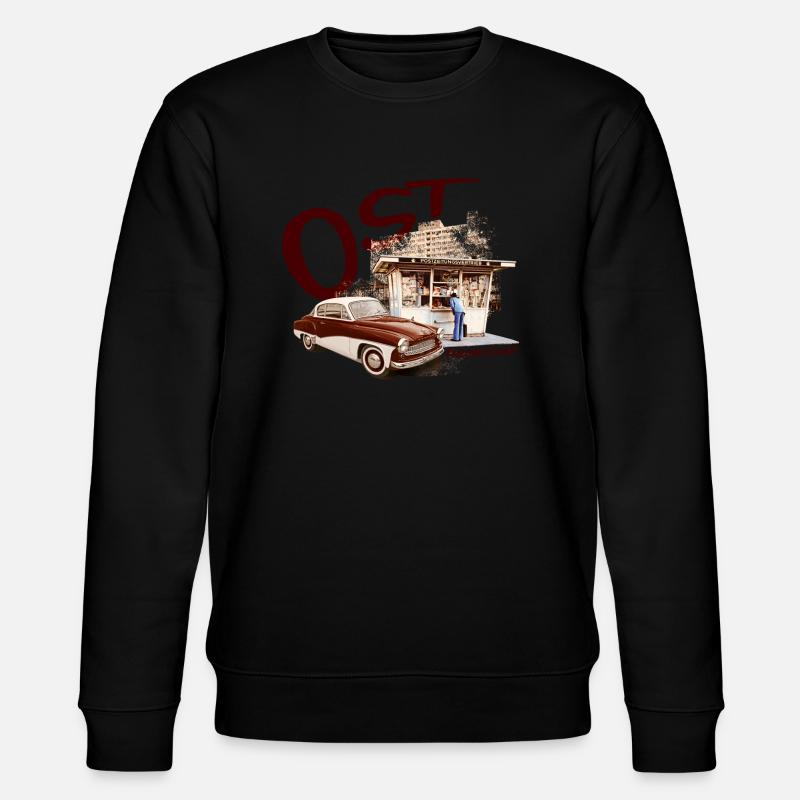 ostfreundschaft ddr - Stanley/Stella Unisex Bio-Sweatshirt CHANGER - Schwarz