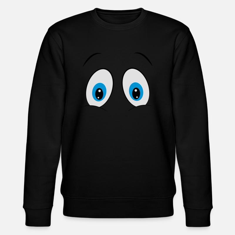 Augen - Stanley/Stella Unisex Bio-Sweatshirt CHANGER  - Schwarz