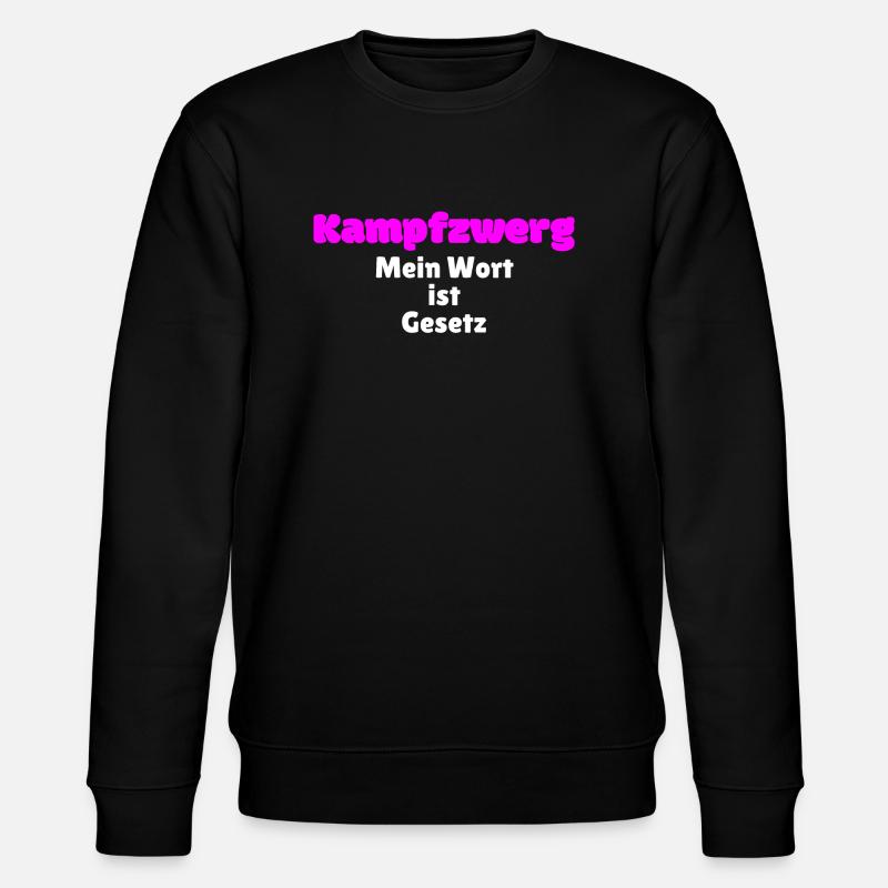 Kampfzwerg - Stanley/Stella Unisex Bio-Sweatshirt CHANGER  - Schwarz