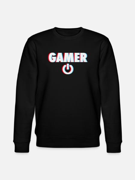 Spielekonsole Konsole Retro Geschenk - Stanley/Stella Unisex Bio-Sweatshirt CHANGER - Schwarz