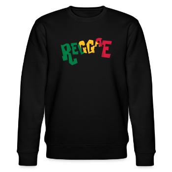 Reggae Music - Stanley/Stella CHANGER Unisex Organic Sweatshirt - black - Front - Nik (191cm) & Marisol (170cm)