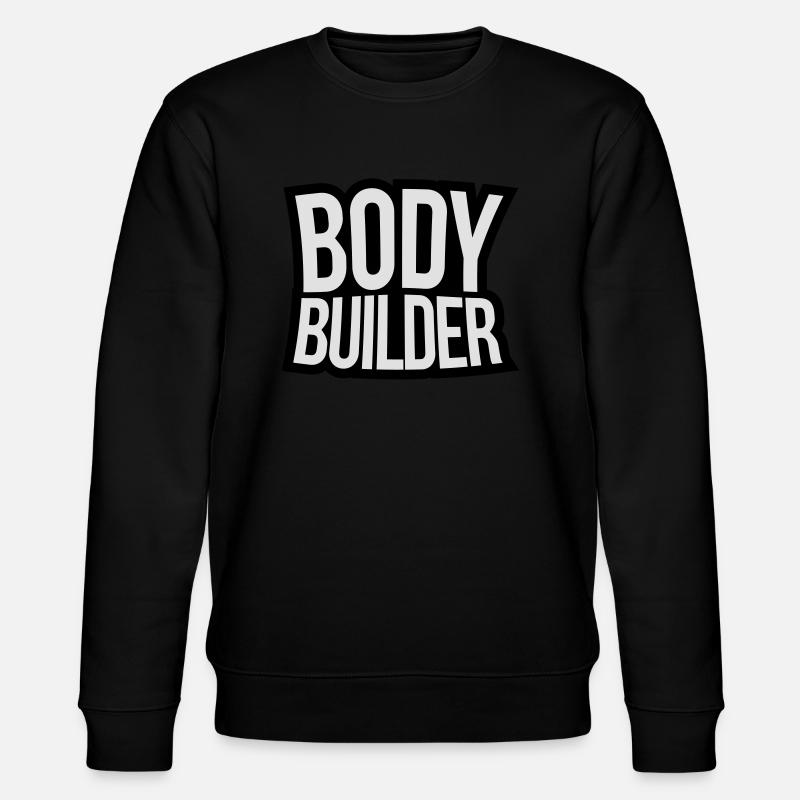 Bodybuilder text - Stanley/Stella Unisex Bio-Sweatshirt CHANGER  - Schwarz