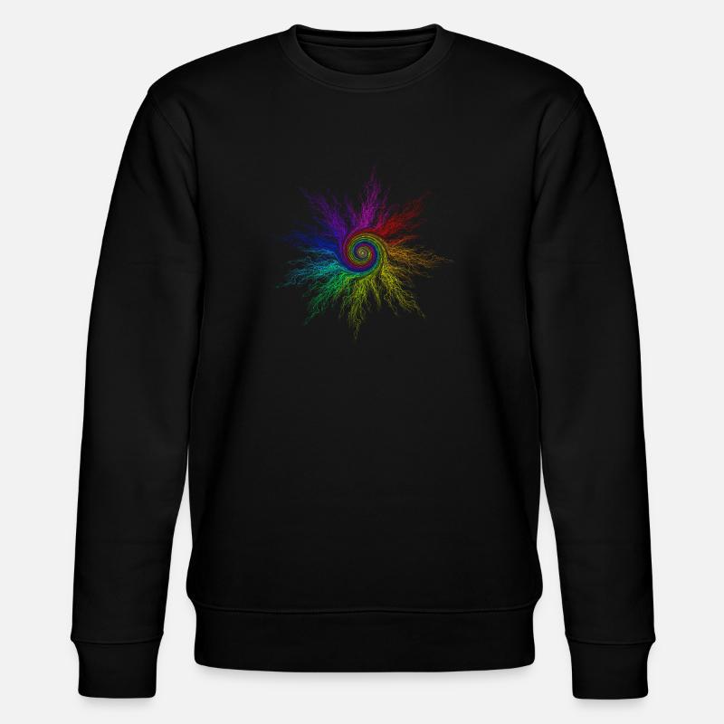 RainbowCircleTwirl - Sweat bio CHANGER Stanley/Stella Unisexe - noir