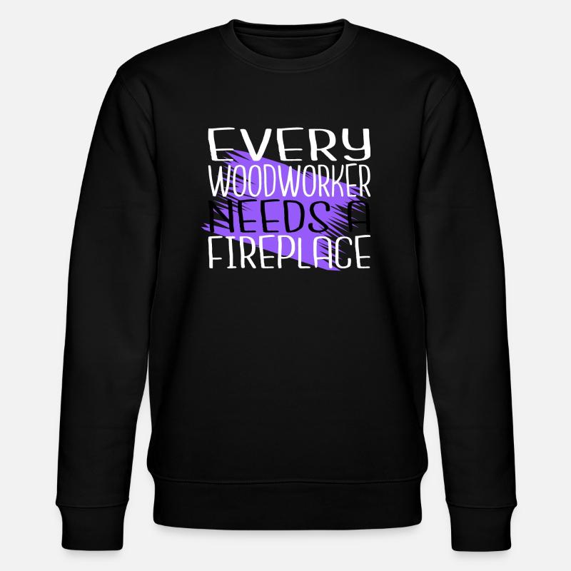sabrina charpentier tshirts abatteur d’arbres - Sweat bio CHANGER Stanley/Stella Unisexe - noir