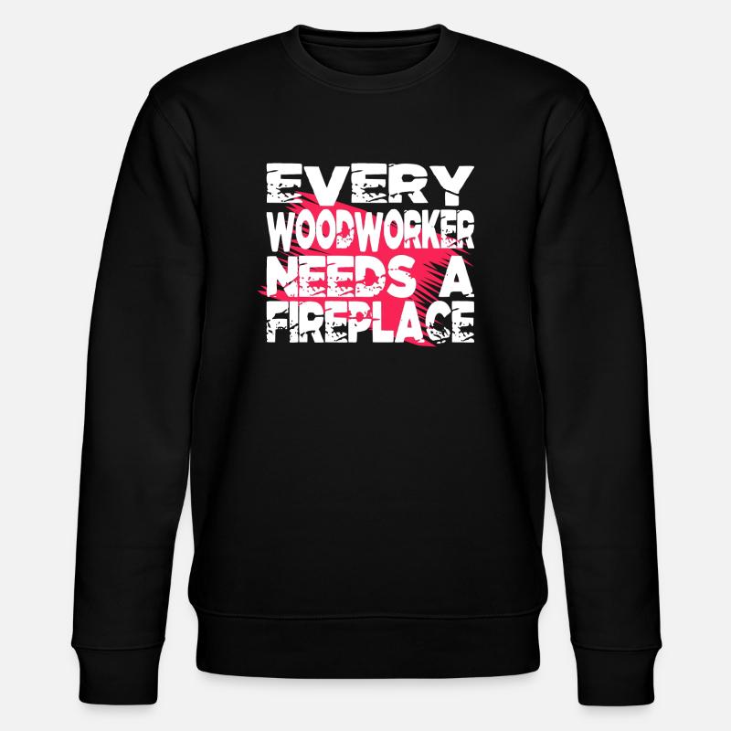 hobbyists construction carpenter - Stanley/Stella CHANGER Unisex Organic Sweatshirt - black