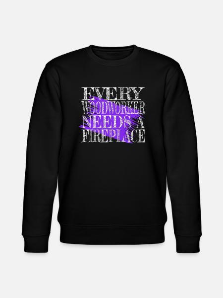chainsaw carpenter logging tree feller - Stanley/Stella CHANGER Unisex Organic Sweatshirt - black