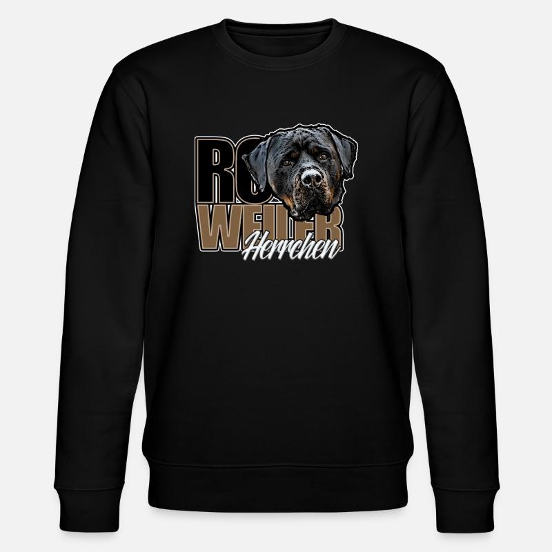 Rottie Herrchen - Stanley/Stella Unisex Bio-Sweatshirt CHANGER  - Schwarz