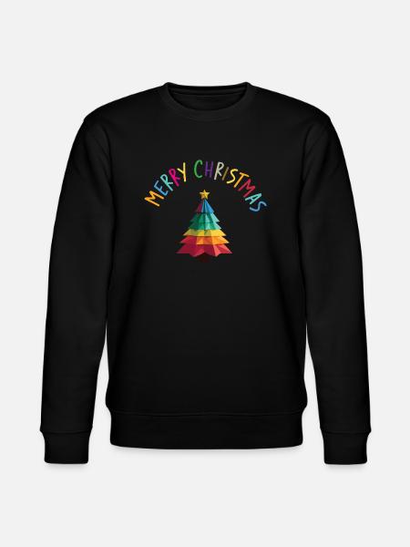 Joyeux Noël / Merry Christmas - Stanley/Stella CHANGER Unisex Organic Sweatshirt - black