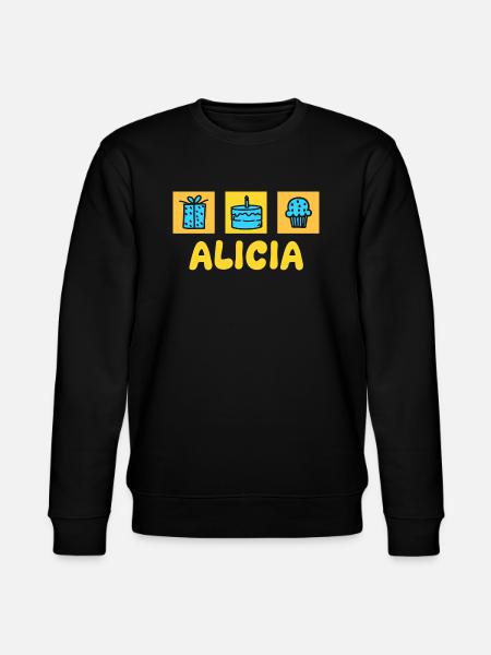 Alicia as a given name - Stanley/Stella CHANGER Unisex Organic Sweatshirt - black