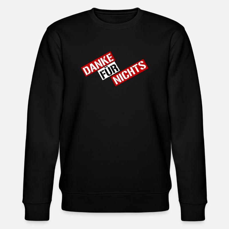 danke - Stanley/Stella Unisex Bio-Sweatshirt CHANGER  - Schwarz