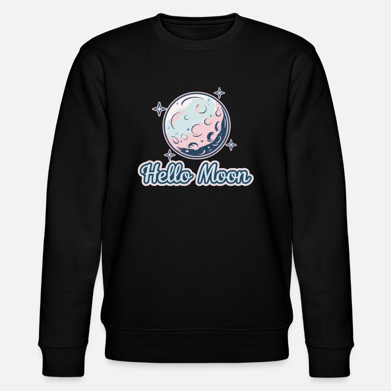 HALLO MOND - Stanley/Stella Unisex Bio-Sweatshirt CHANGER  - Schwarz