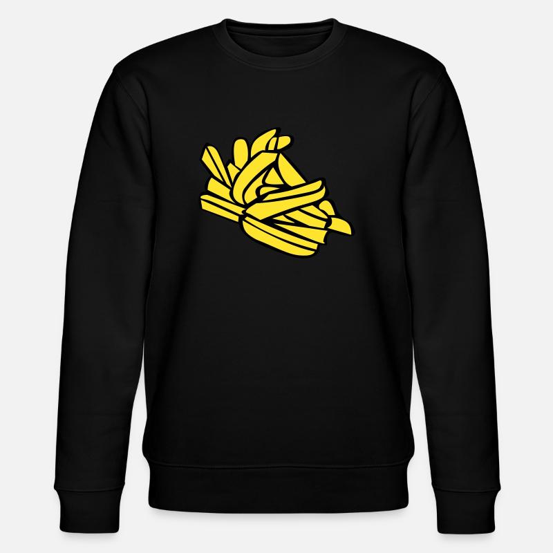 Fries or chips - Stanley/Stella CHANGER Unisex Organic Sweatshirt - black