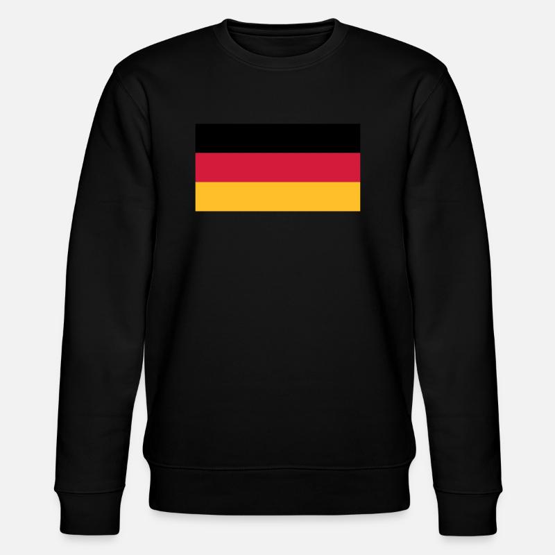 Deutschlandflagge - Stanley/Stella Unisex Bio-Sweatshirt CHANGER  - Schwarz