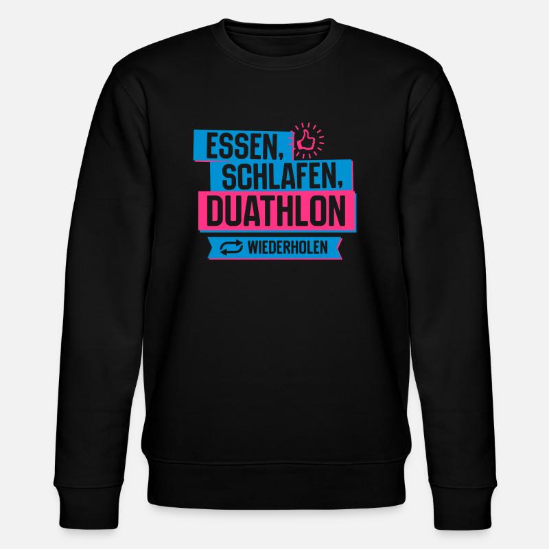 Hobby Duathlon - Stanley/Stella Unisex Bio-Sweatshirt CHANGER  - Schwarz