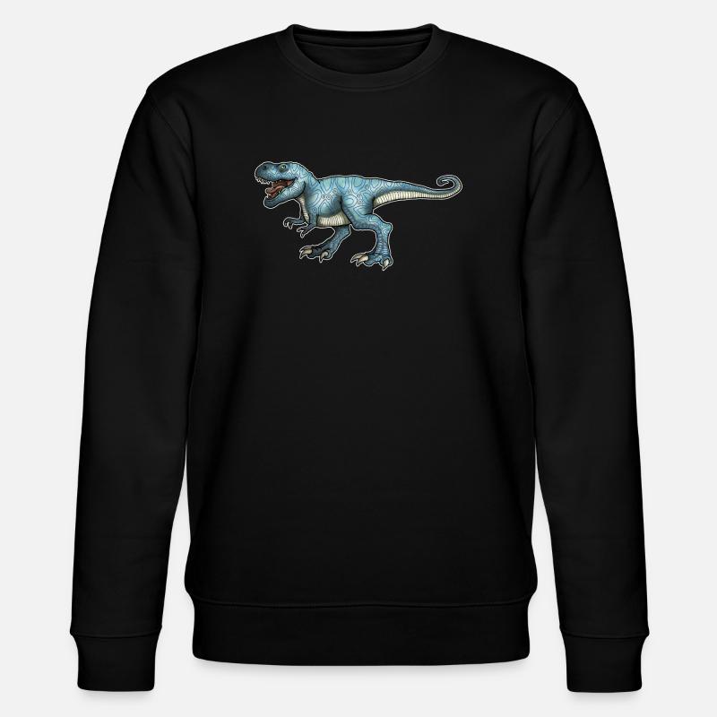 T-Rex - Stanley/Stella Unisex Bio-Sweatshirt CHANGER  - Schwarz