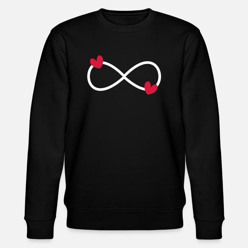 Unendlich Symbol Liebe - Stanley/Stella Unisex Bio-Sweatshirt CHANGER  - Schwarz