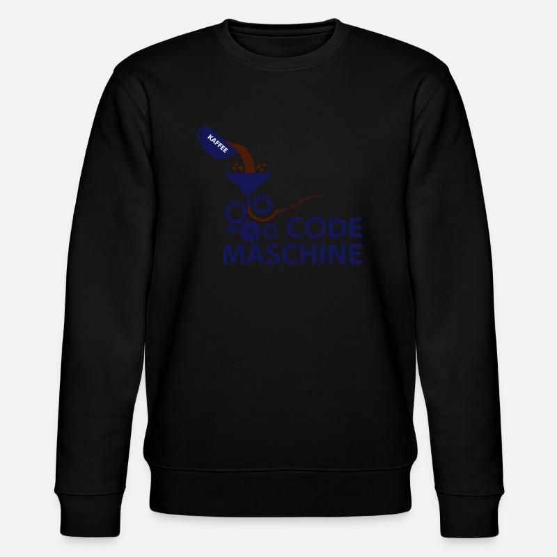 Code machine - Stanley/Stella CHANGER Unisex Organic Sweatshirt - black