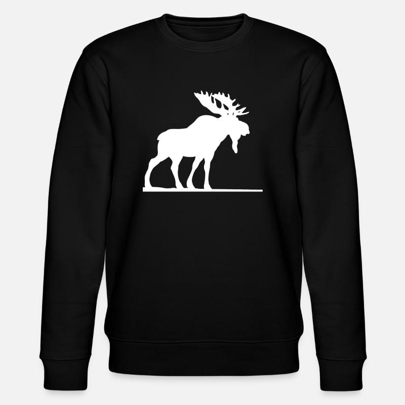 Moose - Stanley/Stella CHANGER Unisex Organic Sweatshirt - black