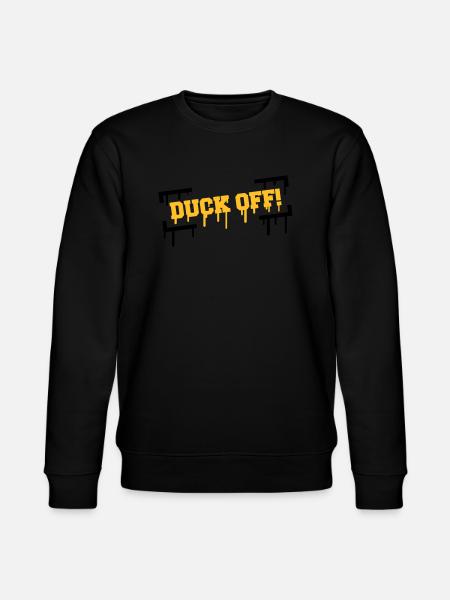 Duck Off Graffiti - Stanley/Stella CHANGER Unisex Organic Sweatshirt - black