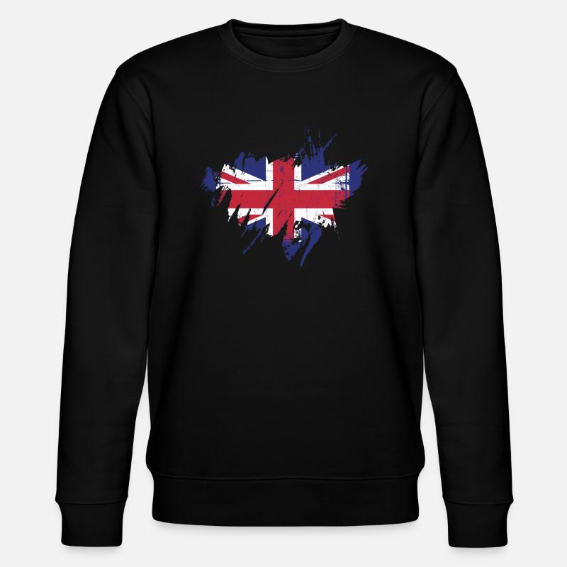 drapeau britannique - Sweat bio CHANGER Stanley/Stella Unisexe - noir