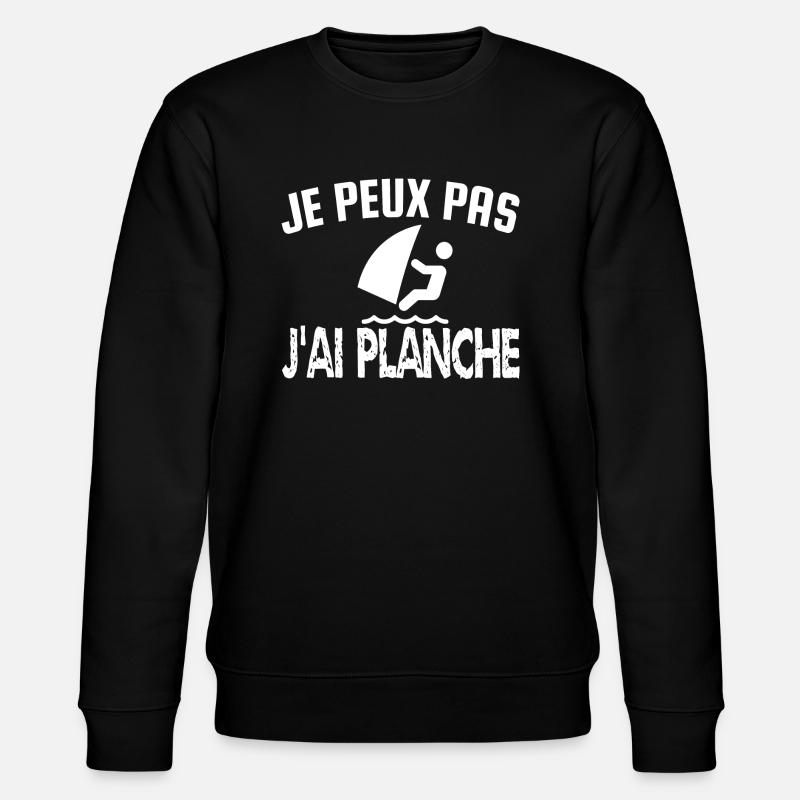 je peux pas j'ai planche - Sweat bio CHANGER Stanley/Stella Unisexe - noir
