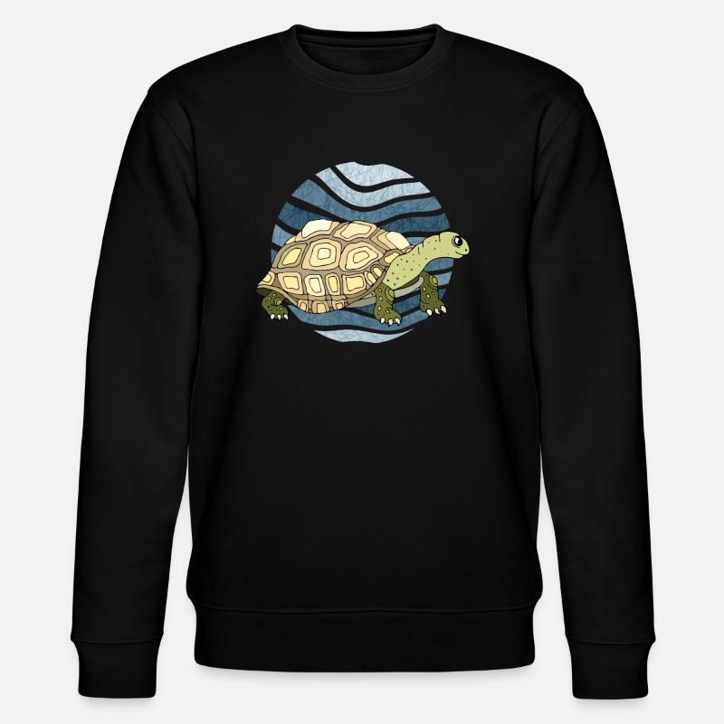 Schildkröte - Stanley/Stella Unisex Bio-Sweatshirt CHANGER  - Schwarz