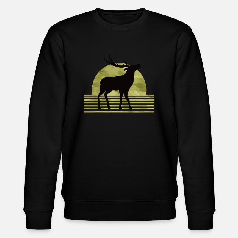 Hirsch - Stanley/Stella Unisex Bio-Sweatshirt CHANGER  - Schwarz