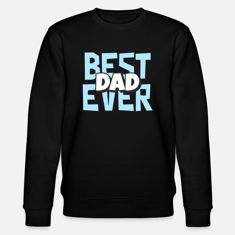 Bester Vater aller Zeiten - Stanley/Stella Unisex Bio-Sweatshirt CHANGER  - Schwarz
