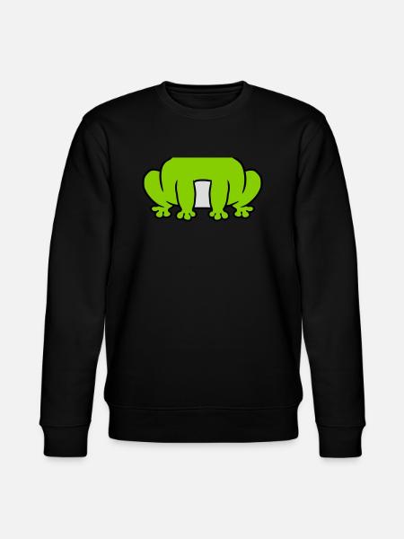 Costume small sitting frog - Stanley/Stella CHANGER Unisex Organic Sweatshirt - black