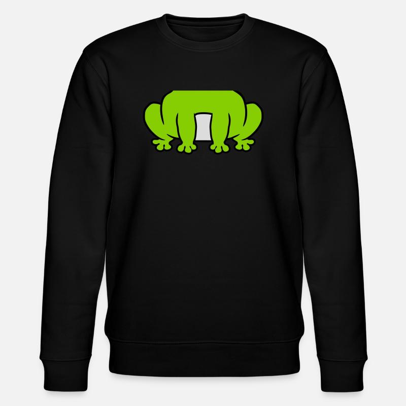Costume small sitting frog - Stanley/Stella CHANGER Unisex Organic Sweatshirt - black