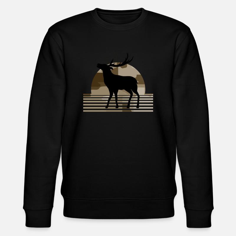 Cerf - Sweat bio CHANGER Stanley/Stella Unisexe - noir
