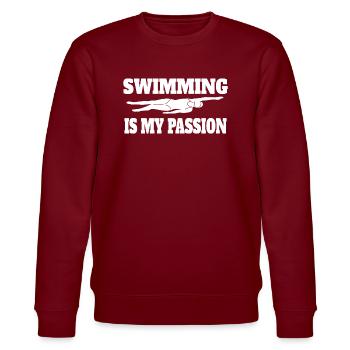 Nageur Natation Mrs. Swimmers Swimming Club - Sweat bio CHANGER Stanley/Stella Unisexe - bordeaux - Devant - Nik (191cm) & Marisol (170cm)