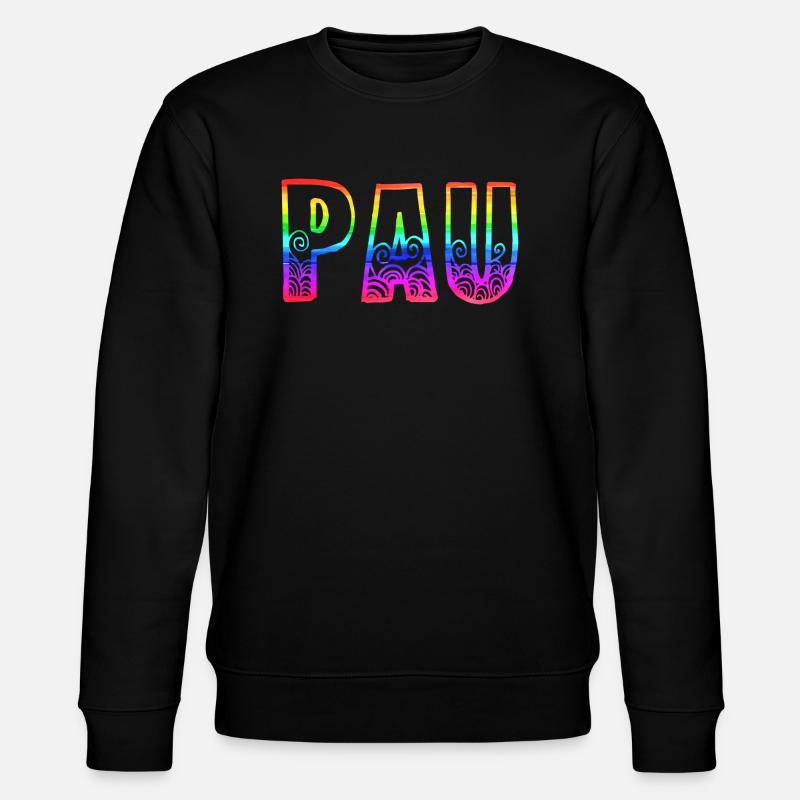 pau rs regenbogen - Stanley/Stella Unisex Bio-Sweatshirt CHANGER  - Schwarz