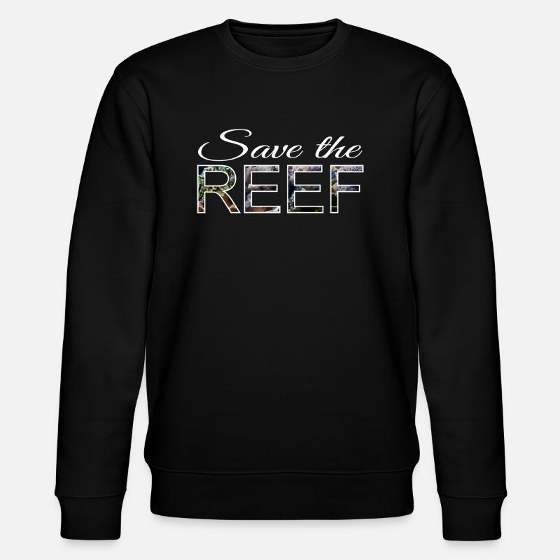 Save the reef - Stanley/Stella Unisex Bio-Sweatshirt CHANGER - Schwarz