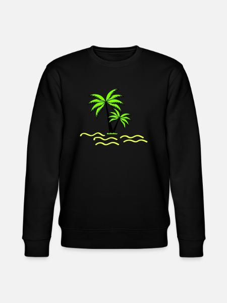 Palm trees - Stanley/Stella CHANGER Unisex Organic Sweatshirt - black