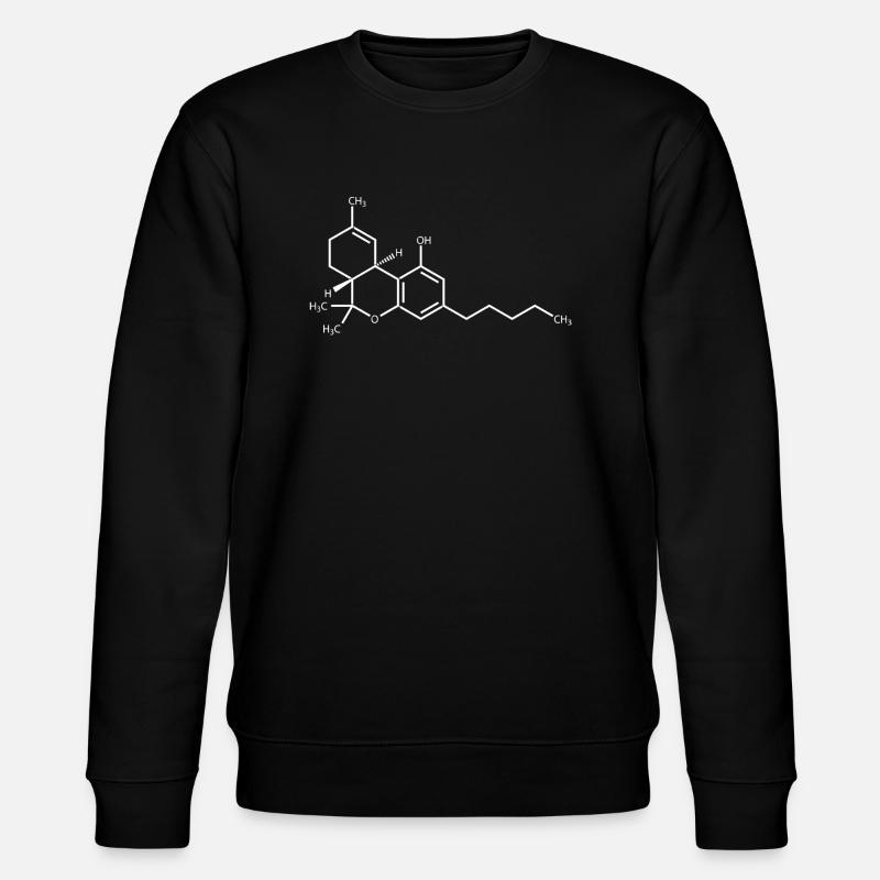 THC white - Stanley/Stella CHANGER Unisex Organic Sweatshirt - black