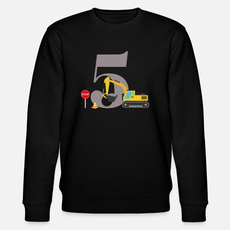 5th Anniversary Digger - Stanley/Stella CHANGER Unisex Organic Sweatshirt - black