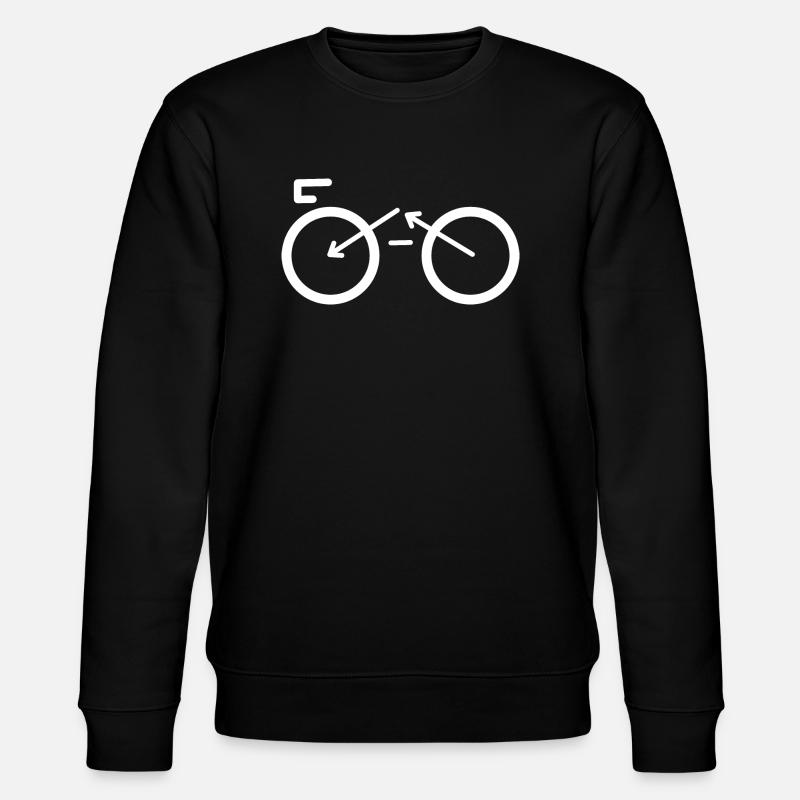 Fahrrad-Formen - Stanley/Stella Unisex Bio-Sweatshirt CHANGER  - Schwarz