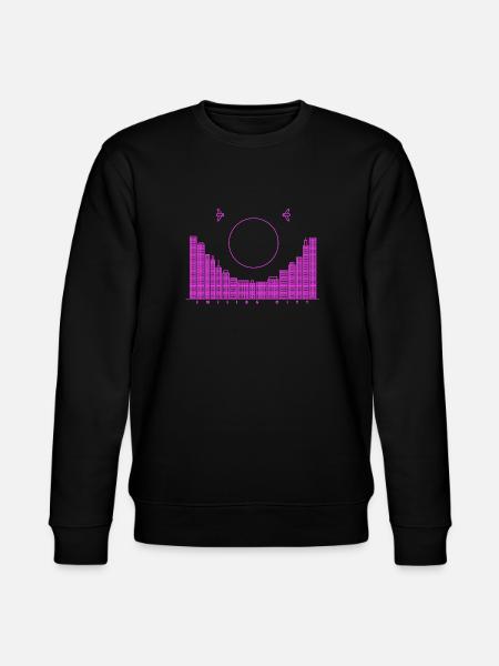 SmilingCity - lila Version - Stanley/Stella Unisex Bio-Sweatshirt CHANGER - Schwarz