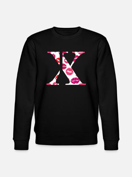 Letter x kisses - Stanley/Stella CHANGER Unisex Organic Sweatshirt - black