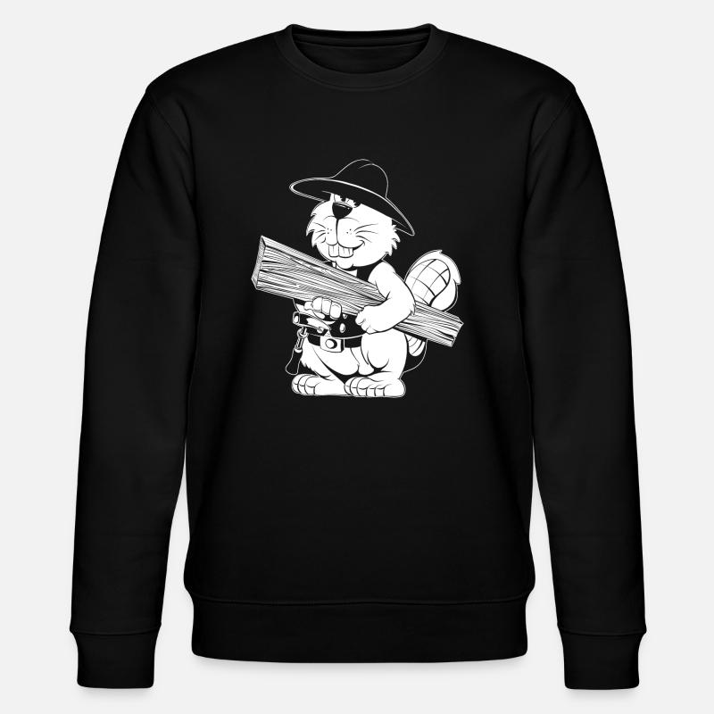 Zimmermann Cartoon - Stanley/Stella Unisex Bio-Sweatshirt CHANGER  - Schwarz