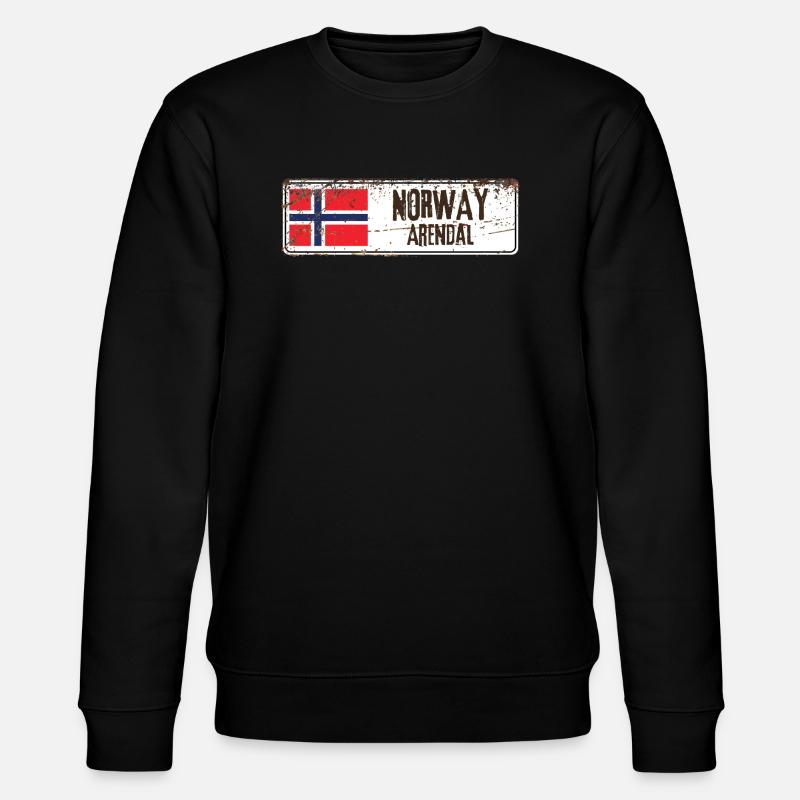 Drapeau d’Arendal Norvège - Sweat bio CHANGER Stanley/Stella Unisexe - noir