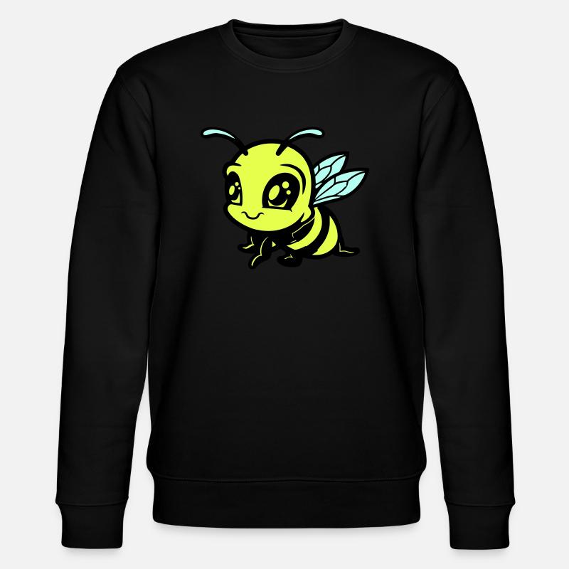 biene hummel comic - Stanley/Stella Unisex Bio-Sweatshirt CHANGER  - Schwarz