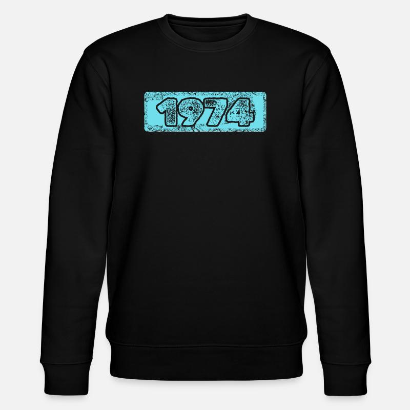 Jahr 1974 - Stanley/Stella Unisex Bio-Sweatshirt CHANGER  - Schwarz