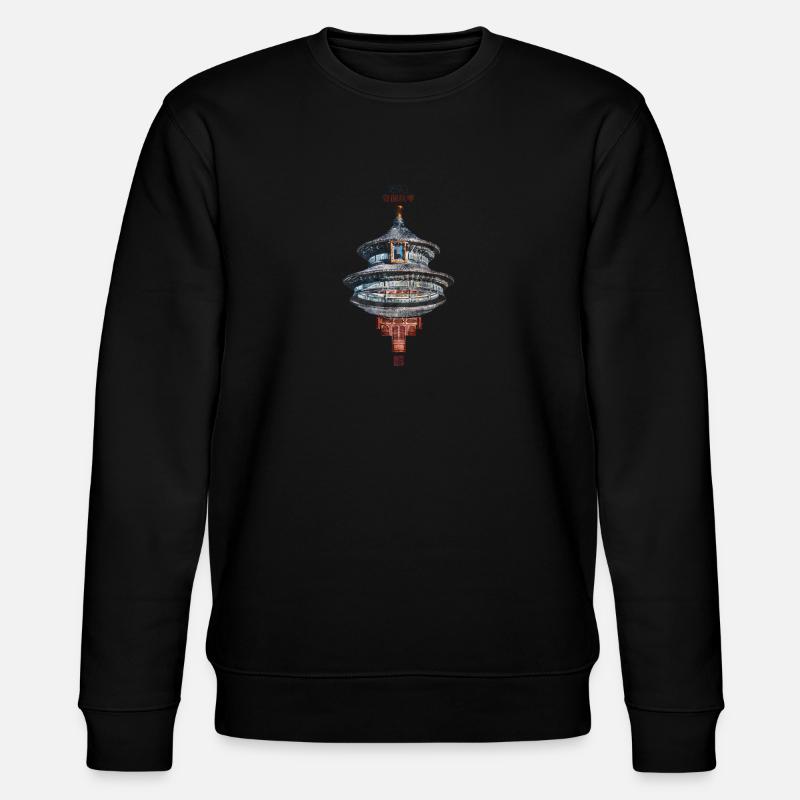Chinesisch_Architektur dans le Himmelstempel_Qinian - Sweat bio CHANGER Stanley/Stella Unisexe - noir