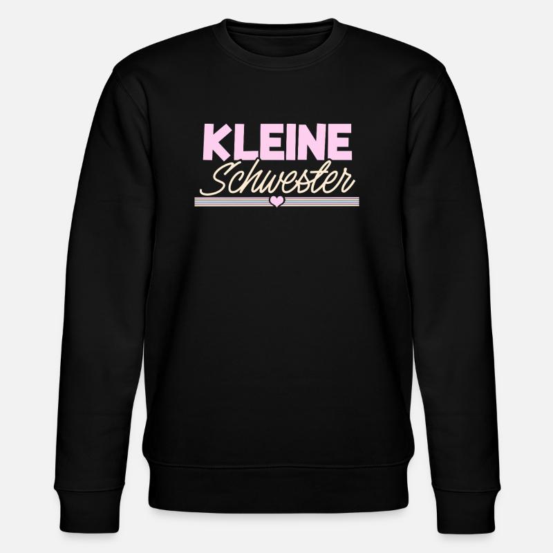 Kleine Schwester - Stanley/Stella Unisex Bio-Sweatshirt CHANGER  - Schwarz