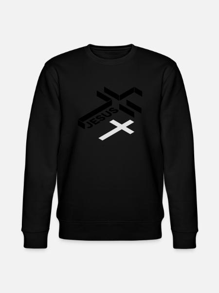 croix jésus - Sweat bio CHANGER Stanley/Stella Unisexe - noir