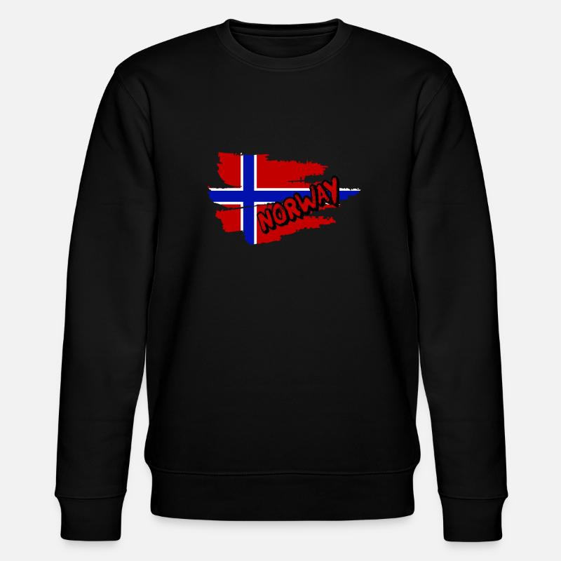 Norwegen - Stanley/Stella Unisex Bio-Sweatshirt CHANGER  - Schwarz