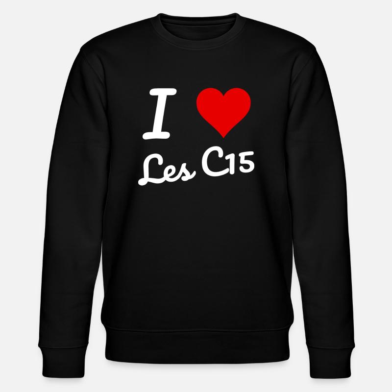 I love Les C15 - Sweat bio CHANGER Stanley/Stella Unisexe - noir